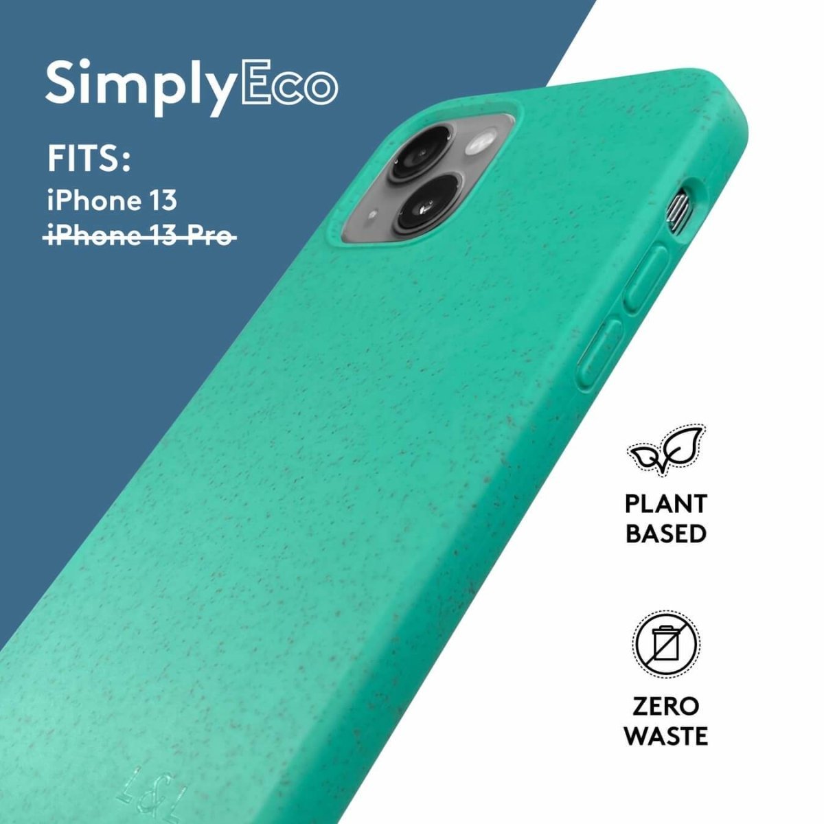 Sale - Biodegradable iPhone 13 Case - Mint - Loam & Lore